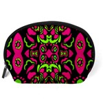 Psychedelic Retro Ornament Print Accessory Pouch (Large) Back