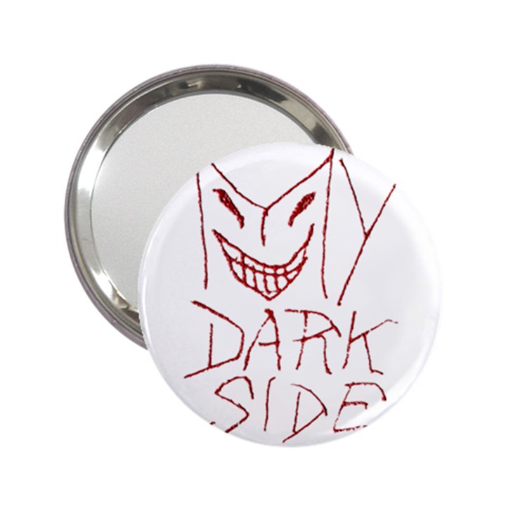 My Dark Side Typographic Design Handbag Mirror (2.25 )