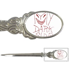 My Dark Side Typographic Design Letter Opener by dflcprints