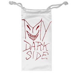 My Dark Side Typographic Design Jewelry Bag by dflcprints