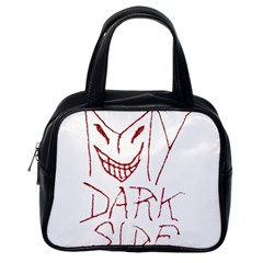 My Dark Side Typographic Design Classic Handbag (one Side) by dflcprints