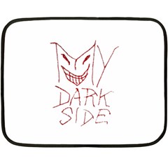 My Dark Side Typographic Design Mini Fleece Blanket (two Sided) by dflcprints