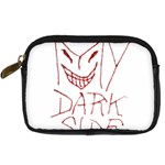 My Dark Side Typographic Design Digital Camera Leather Case Front