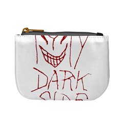 My Dark Side Typographic Design Coin Change Purse by dflcprints