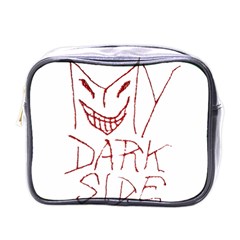 My Dark Side Typographic Design Mini Travel Toiletry Bag (one Side) by dflcprints