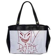 My Dark Side Typographic Design Oversize Office Handbag (one Side) by dflcprints