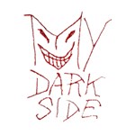 My Dark Side Typographic Design Deluxe Canvas 14  x 11  (Framed) 14  x 11  x 1.5  Stretched Canvas