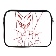 My Dark Side Typographic Design Apple Ipad Zippered Sleeve by dflcprints