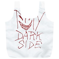 My Dark Side Typographic Design Reusable Bag (xl) by dflcprints