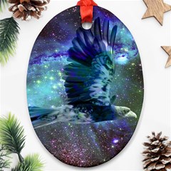 Catch A Falling Star Oval Ornament by icarusismartdesigns