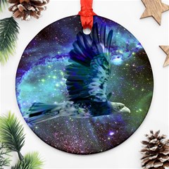 Catch A Falling Star Round Ornament (two Sides) by icarusismartdesigns