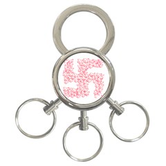 Swastika With Birds Of Peace Symbol 3-ring Key Chain by dflcprints