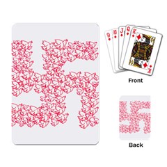 Swastika With Birds Of Peace Symbol Playing Cards Single Design by dflcprints