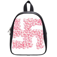 Swastika With Birds Of Peace Symbol School Bag (small) by dflcprints