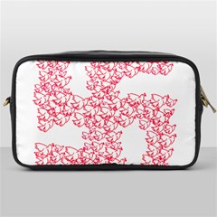 Swastika With Birds Of Peace Symbol Travel Toiletry Bag (one Side) by dflcprints