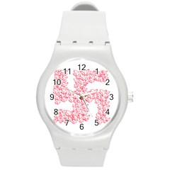 Swastika With Birds Of Peace Symbol Plastic Sport Watch (medium) by dflcprints