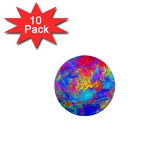 Colour Chaos  1  Mini Button (10 Pack) by icarusismartdesigns