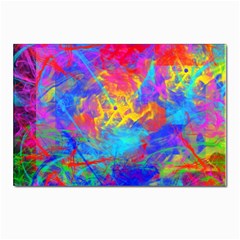 Colour Chaos  Postcard 4 x 6  (10 Pack) by icarusismartdesigns