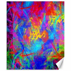 Colour Chaos  Canvas 8  X 10  (unframed) by icarusismartdesigns