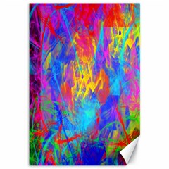 Colour Chaos  Canvas 12  X 18  (unframed) by icarusismartdesigns