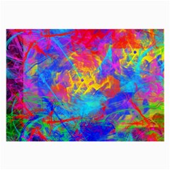 Colour Chaos  Glasses Cloth (large, Two Sided) by icarusismartdesigns