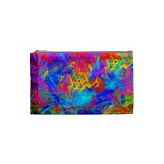 Colour Chaos  Cosmetic Bag (small) by icarusismartdesigns