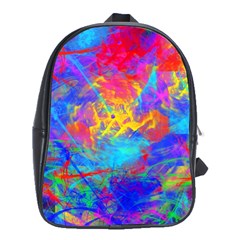 Colour Chaos  School Bag (xl) by icarusismartdesigns