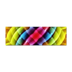 Multicolored Abstract Pattern Print Bumper Sticker by dflcprints