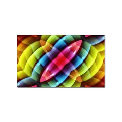 Multicolored Abstract Pattern Print Sticker 100 Pack (rectangle) by dflcprints