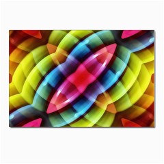 Multicolored Abstract Pattern Print Postcard 4 x 6  (10 Pack) by dflcprints