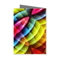 Multicolored Abstract Pattern Print Mini Greeting Card (8 Pack) by dflcprints