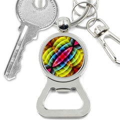 Multicolored Abstract Pattern Print Bottle Opener Key Chain by dflcprints