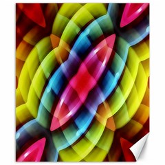 Multicolored Abstract Pattern Print Canvas 8  X 10  (unframed) by dflcprints