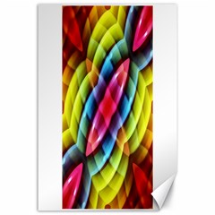 Multicolored Abstract Pattern Print Canvas 24  X 36  (unframed) by dflcprints