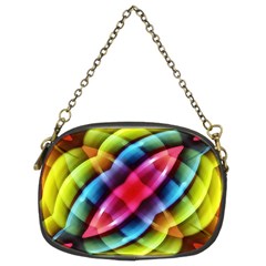 Multicolored Abstract Pattern Print Chain Purse (two Sided)  by dflcprints