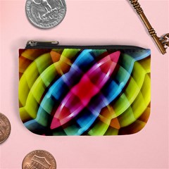 Multicolored Abstract Pattern Print Coin Change Purse by dflcprints