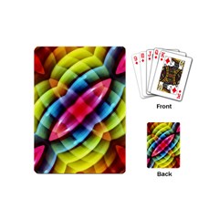 Multicolored Abstract Pattern Print Playing Cards (mini)