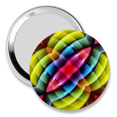 Multicolored Abstract Pattern Print 3  Handbag Mirror by dflcprints