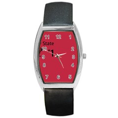 State Champ  Tonneau Leather Watch