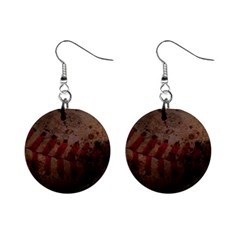 Baseball Mini Button Earrings by centralcharms1