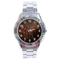 Baseball Stainless Steel Watch by centralcharms1