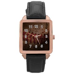 Baseball Rose Gold Leather Watch  by centralcharms1