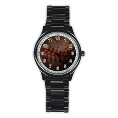 Baseball Sport Metal Watch (black) by centralcharms1