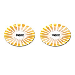 Sun Cufflinks (oval)