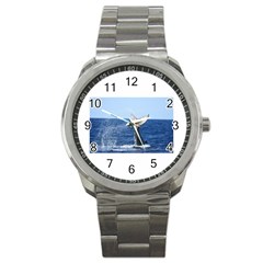 Humpback Whale Tail 2 Sport Metal Watch by centralcharms1