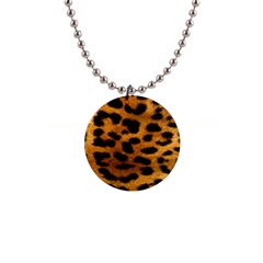 Leopardprint Button Necklace