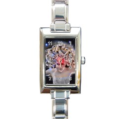 Medusa Rectangular Italian Charm Watch by icarusismartdesigns