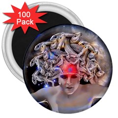 Medusa 3  Button Magnet (100 Pack) by icarusismartdesigns