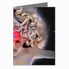 Medusa Greeting Card by icarusismartdesigns