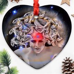 Medusa Heart Ornament (two Sides) by icarusismartdesigns